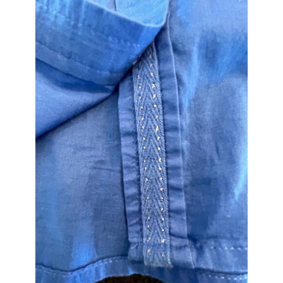 Chico's Blue long sleeve button up size 0 Small 100% Cotton - Picture 9 of 12